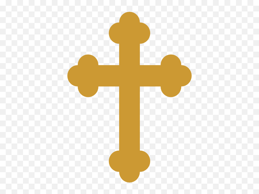Download Gold Cross Baptism Clip Art At - Cross For Christening Gold Emoji,Baptism Clipart