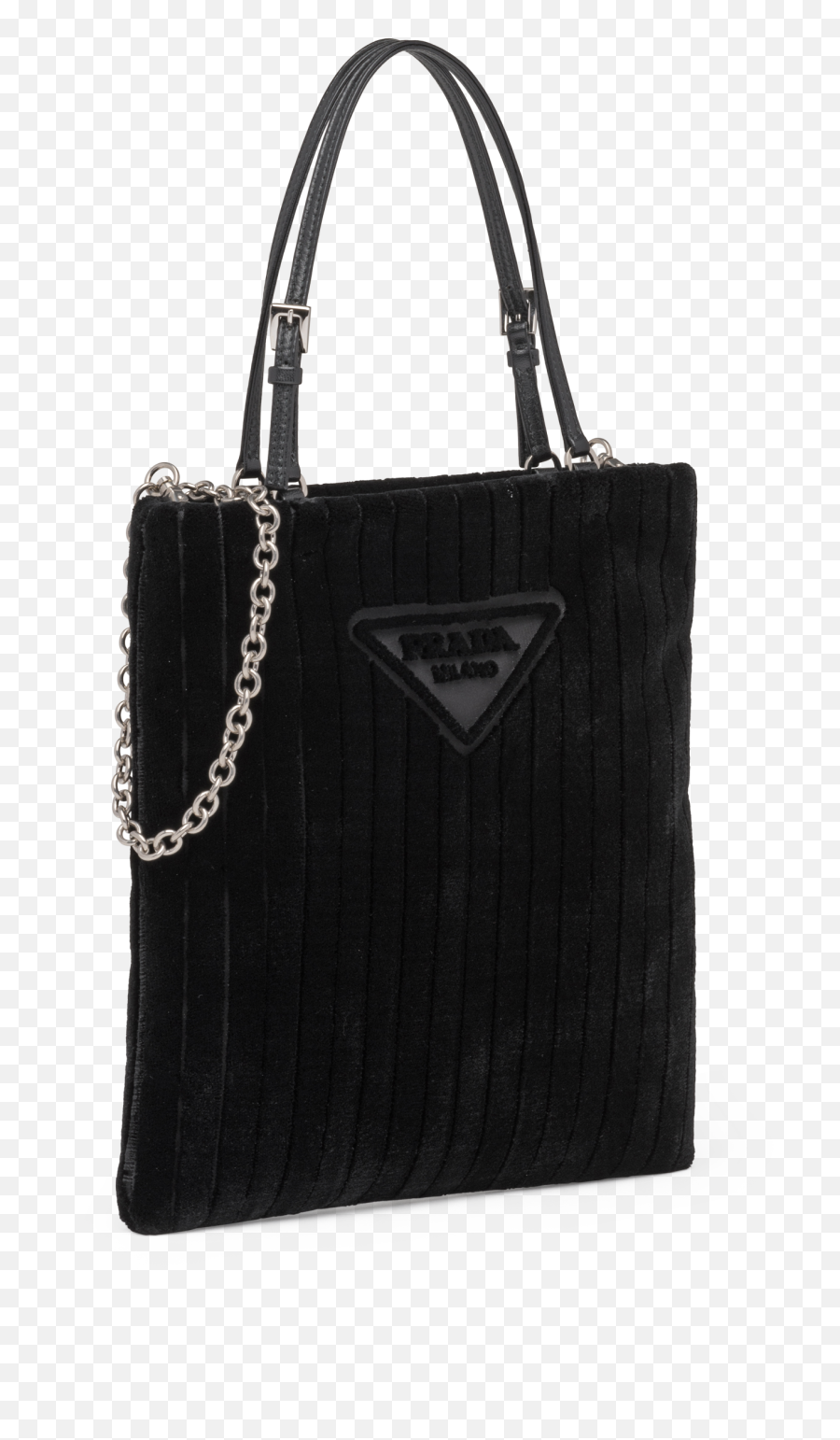 Velvet Handbag Embellished With The Prada Logo - Prada Emoji,Prada Logo