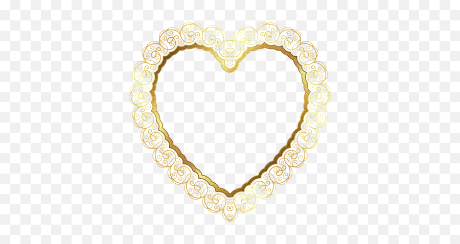 Download Hd Kaz Creations Deco Border Heart Love Gold Frames - Border Frame Background Png Emoji,Golden Frame Png