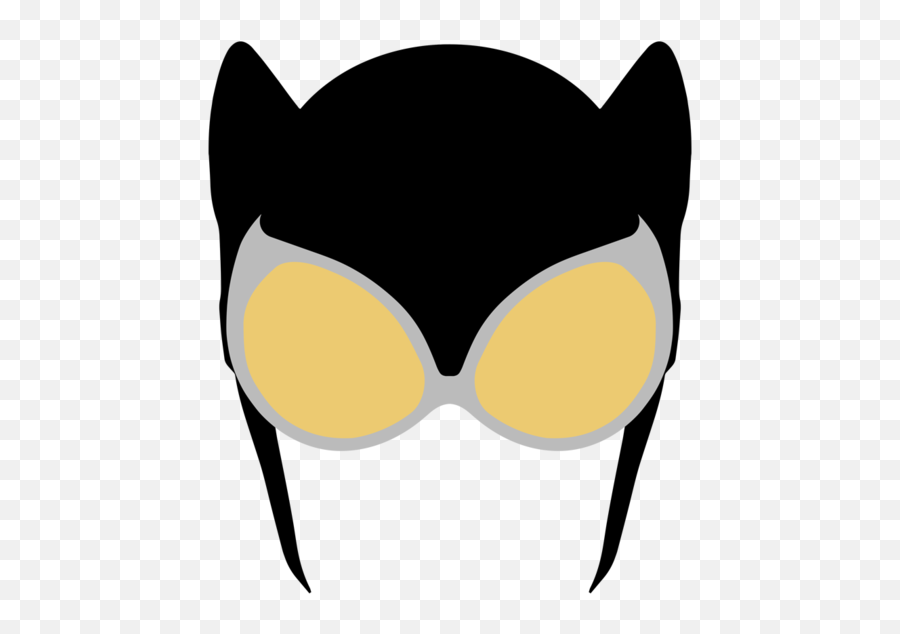 Catwoman Mask Logo Png Clipart - Catwoman Mask Transparent Emoji,Catwoman Logo