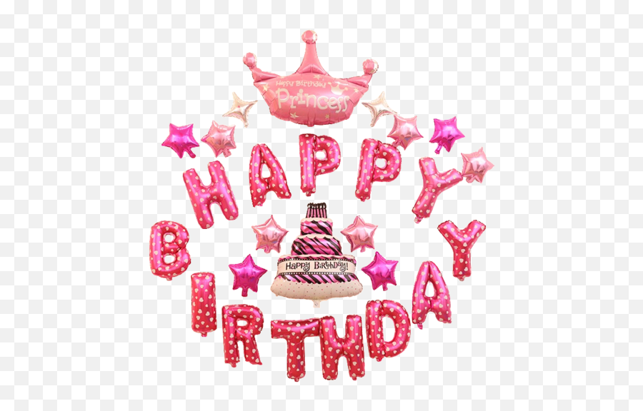 Download Happy Birthday Princess Crown Crown Clipart Happy - Happy Birthday Pink Light Emoji,Crown Clipart