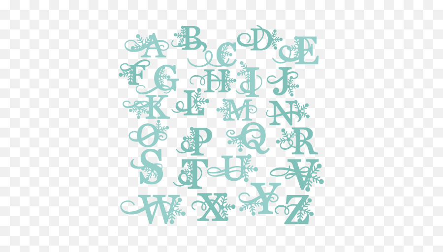 Winter Alphabet Svg Cutting Files Winter Svg Cuts Winter Svg - Free Svg Letter Fonts Emoji,Winter Png