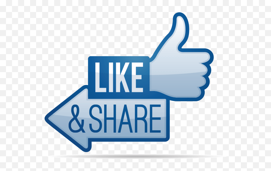 65501 - Facebook Like And Share Png Emoji,Facebook Png