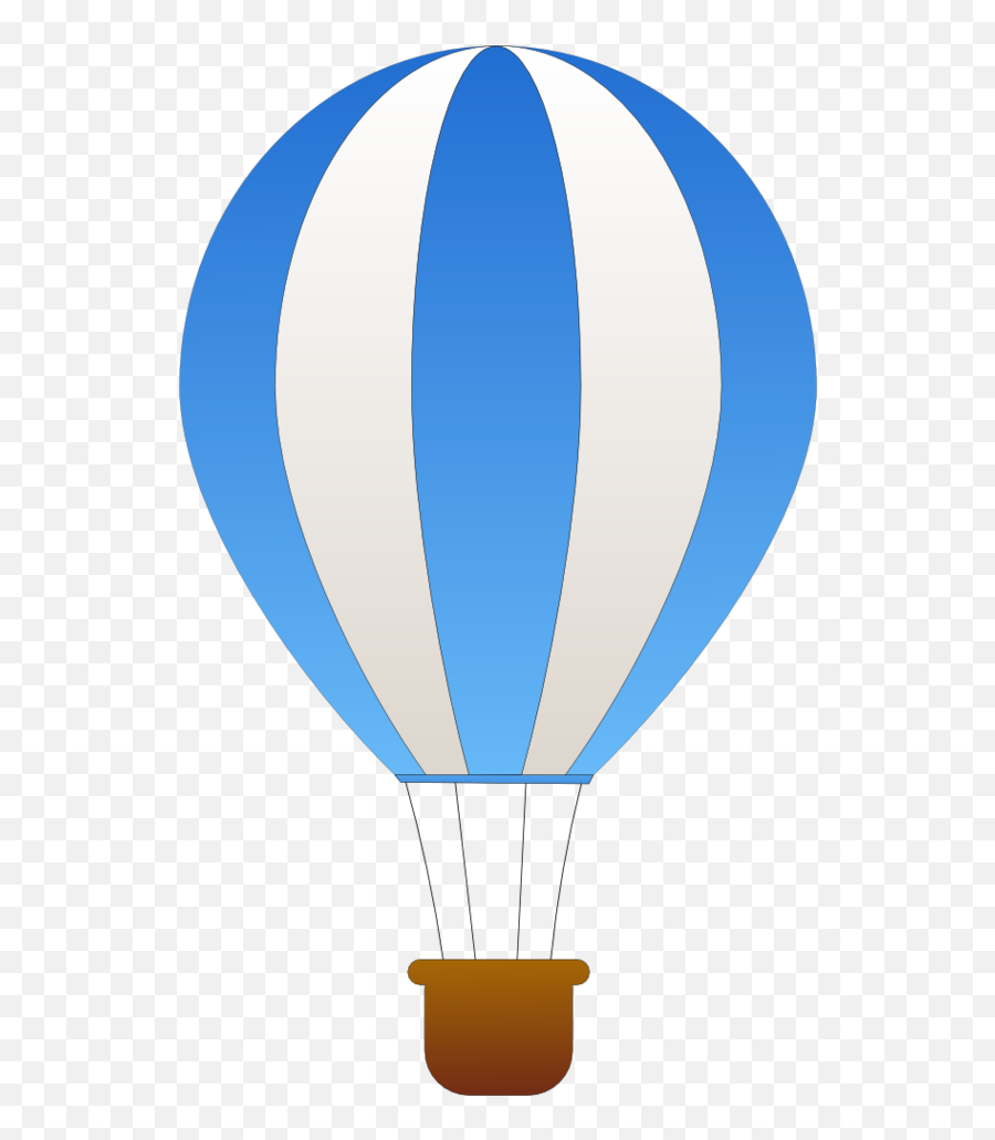 Blue Air Balloon Png Image Png Mart - Hot Air Balloon Clipart Emoji,Balloon Clipart Png