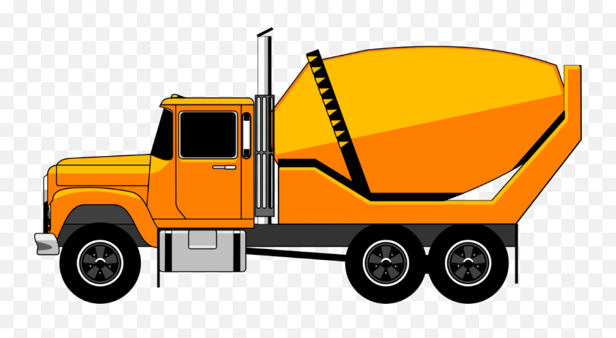 Cement Mixer Truck Clipart - Heavy Equipment Clipart Emoji,Cement Truck Clipart