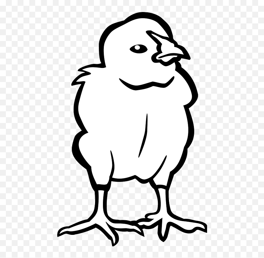 Chick Outline Clipart Free Download Transparent Png Emoji,Baby Chick Clipart