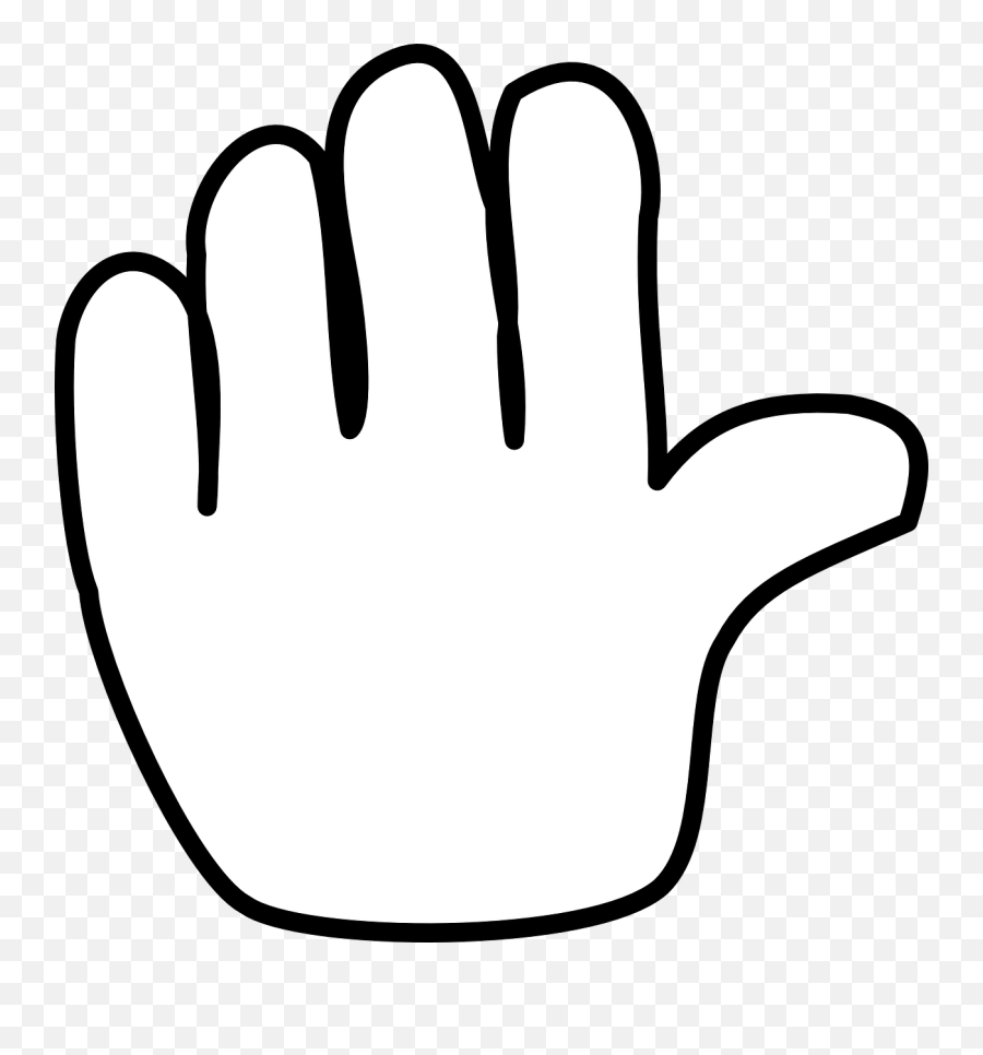 Hand Stop Open Held - Free Vector Graphic On Pixabay Emoji,Back Of Hand Png