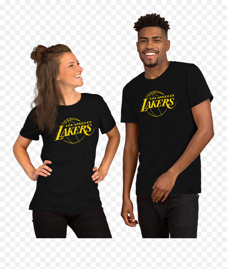 Los Angeles Lakers Black T - Shirt Golden Yellow Logo Cotton Scrum Agile T Shirts Emoji,Los Angeles Lakers Logo