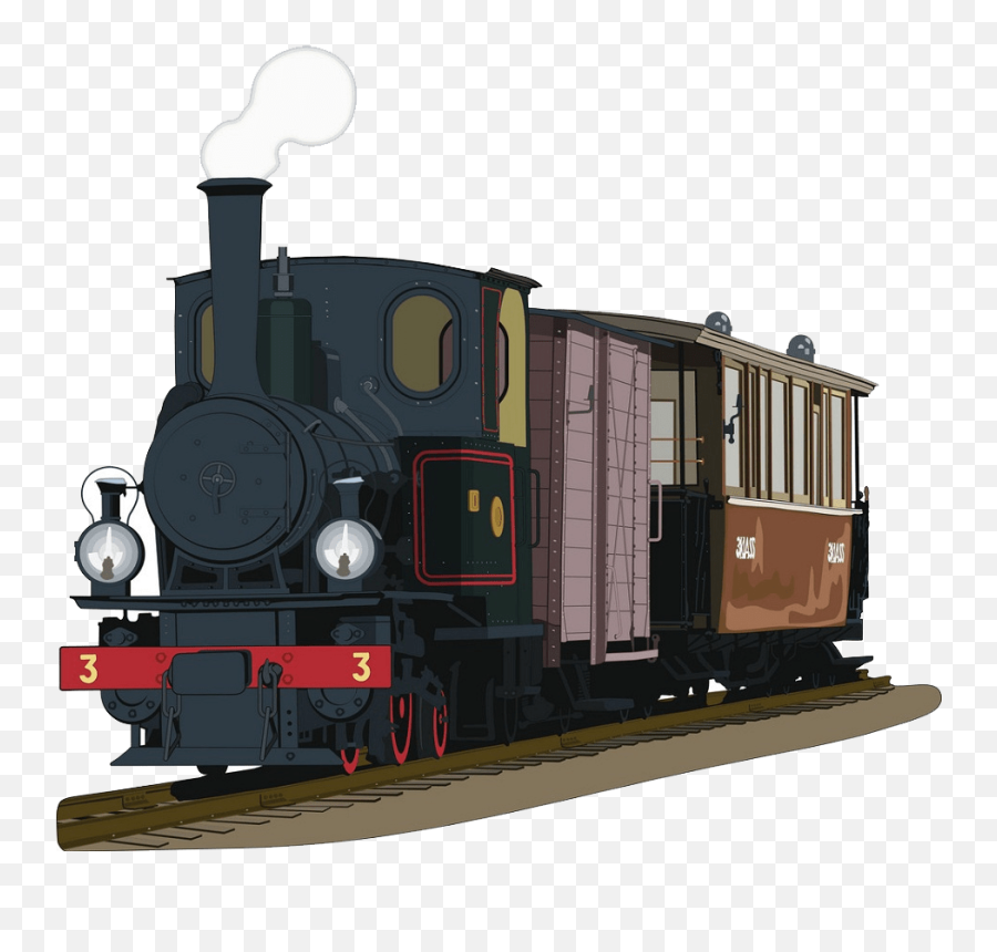 Vintage Steam Train Png Transparent - Clipart World Vertical Emoji,Steam Png