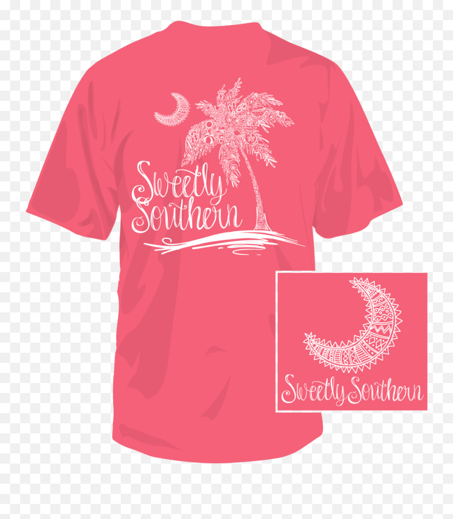 Sweetly Southern Palm Tree Short Sleeve T - Shirt For Adult Emoji,Palm Tree Logo