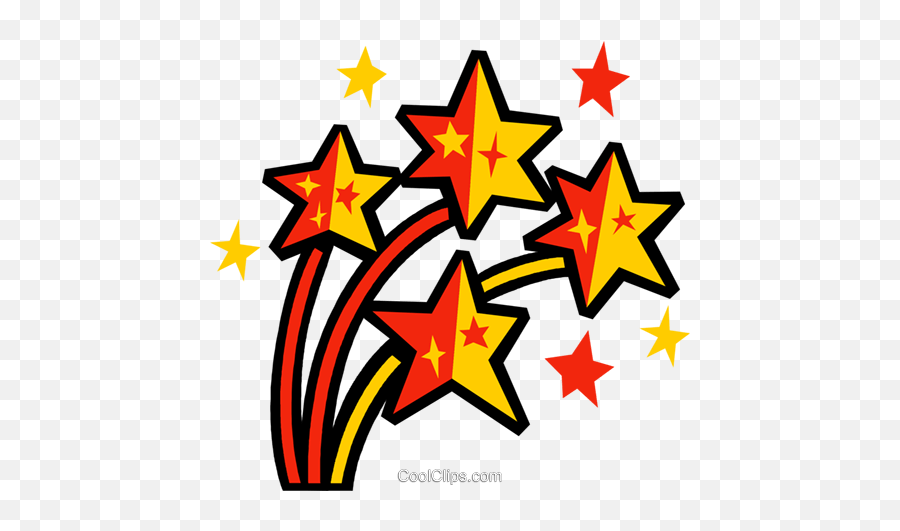 Shooting Stars Royalty Free Vector Clip Art Illustration Emoji,Falling Stars Png