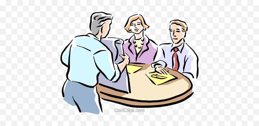 Business People Having A Meeting Royalty Free Vector Clip Emoji,Business Meeting Clipart