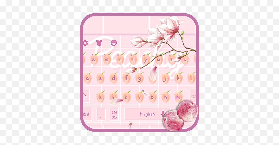 Pink Peach Keyboard Apk 10001001 - Download Apk Latest Version Emoji,Peach Emoji Transparent Background