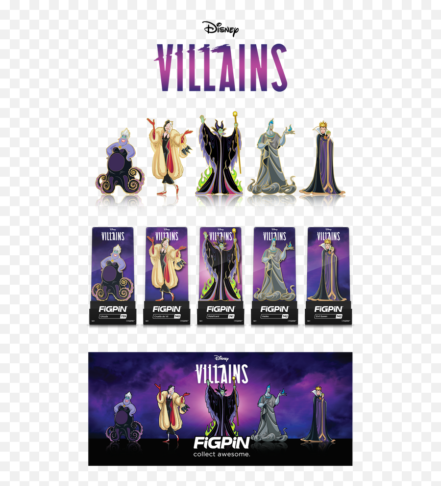 Disney U2013 Figpin Emoji,Disney Villains Png