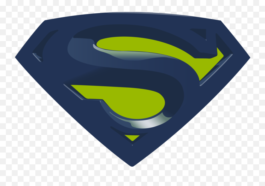 Download Hd Superman Logo - Superman Logo In Green Superman Logo Png Emoji,Superman Logo