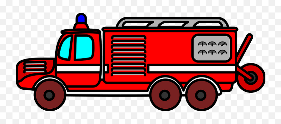 Red Fire Truck Clipart Free Download Transparent Png - Fire Engine Emoji,Firetruck Clipart