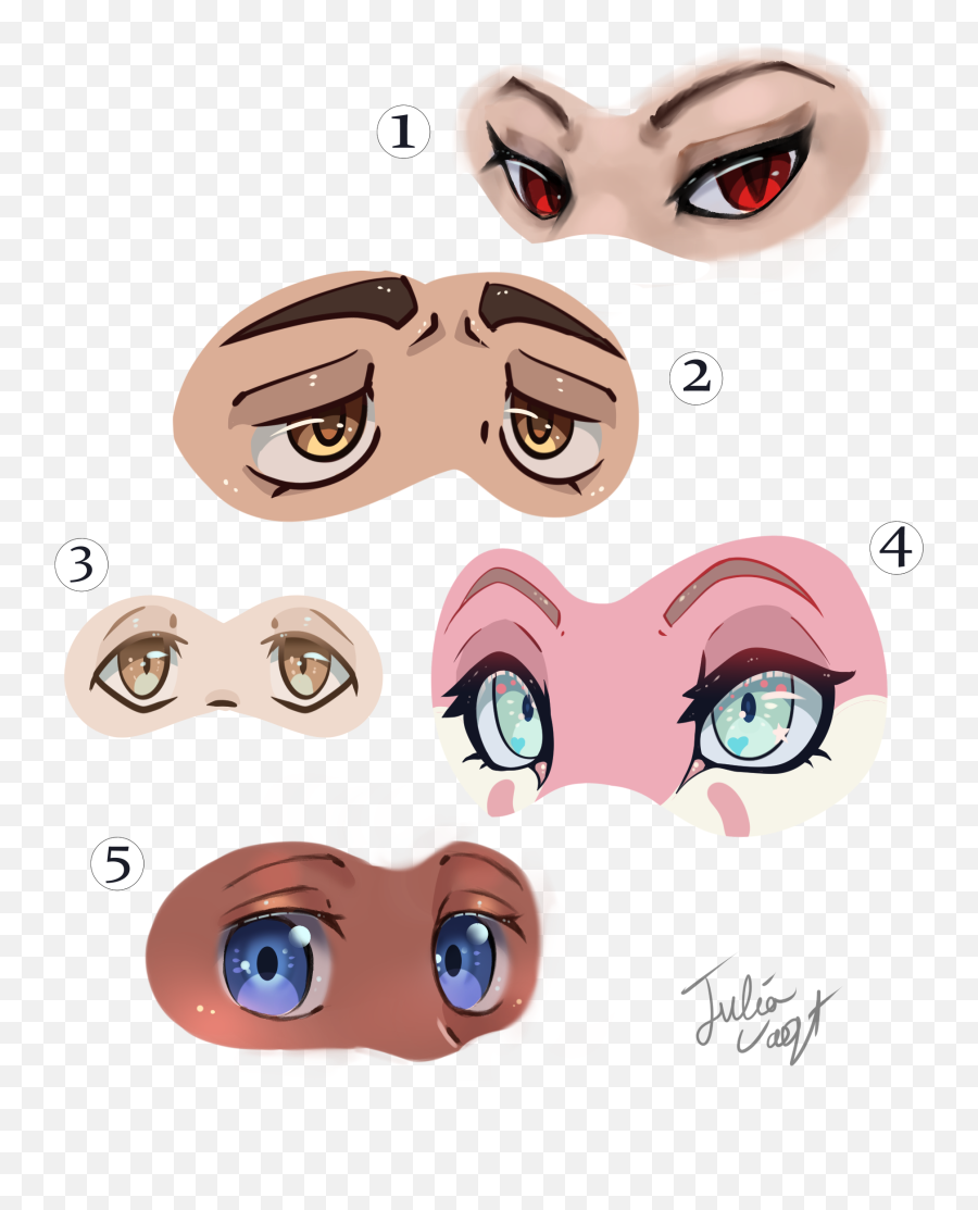 A Helpful Guide To Eyes - Girly Emoji,Anime Eyes Transparent