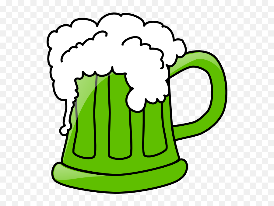 Green Beer Mug Clip Art At Clker - Green Beer Mug Clip Art Emoji,Beer Mug Clipart