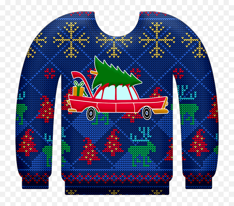 Tips For Buying Ugly Christmas Sweater - Blue Ugly Christmas Sweater Clipart Emoji,Sweater Clipart