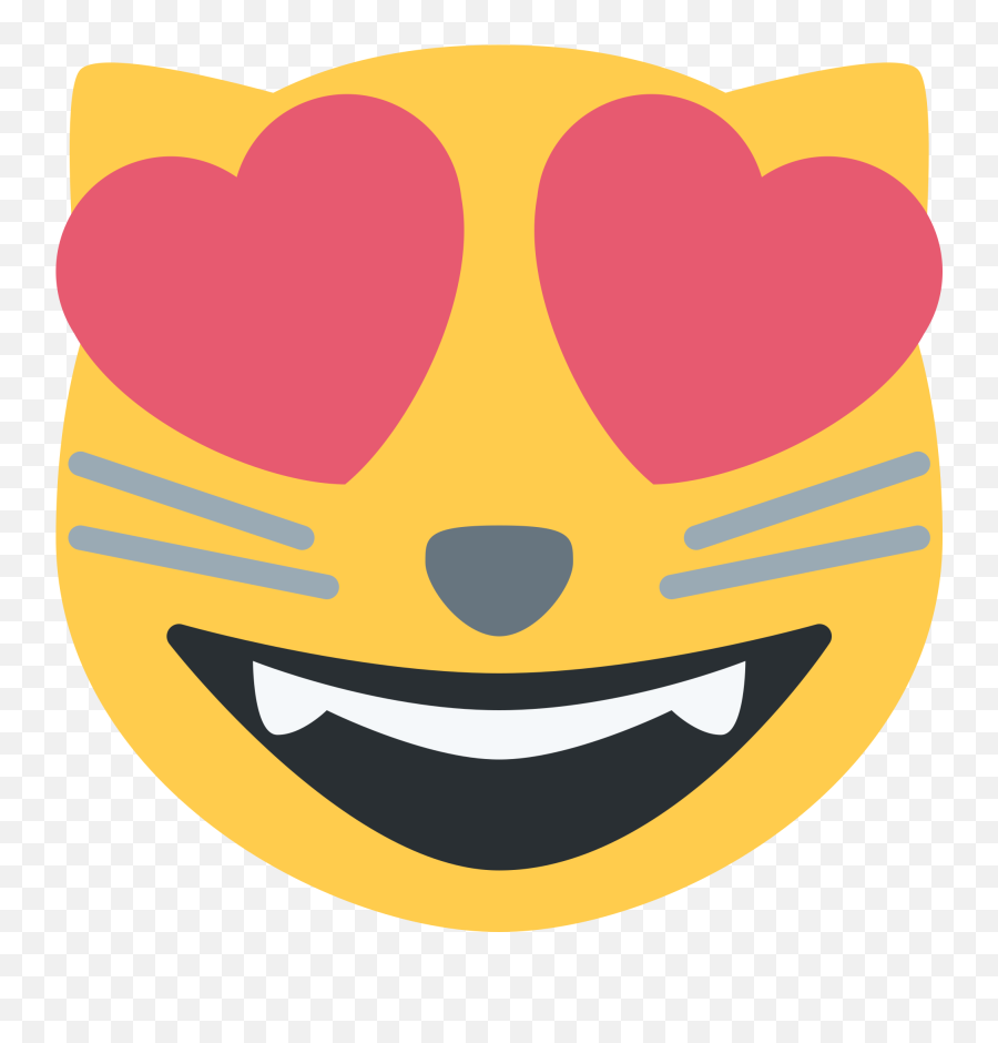 Emoji Cat Heart Eyes Png - Cat Heart Eyes Png,Eyes Png