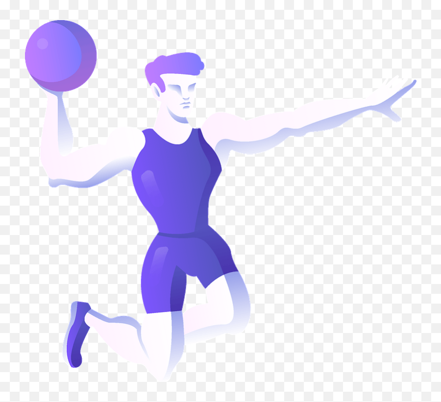 Basketball Clipart - For Running Emoji,Dodgeball Clipart