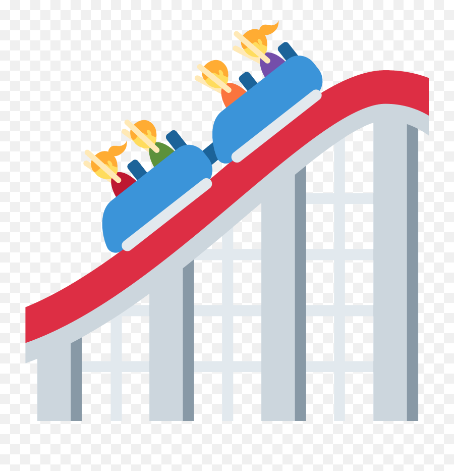 Roller Coaster Emoji Clipart - Roller Coaster Emoji,Roller Coaster Transparent