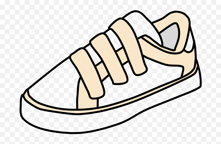 Sneakers Png - Sneakers Velcro White Cream Png Velcro Velcro Clipart Emoji,Shoes Clipart
