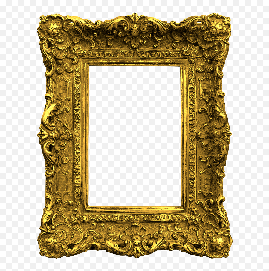 Gold Antique Frames Png Clipart - Gold Frame Png Emoji,Antique Clipart