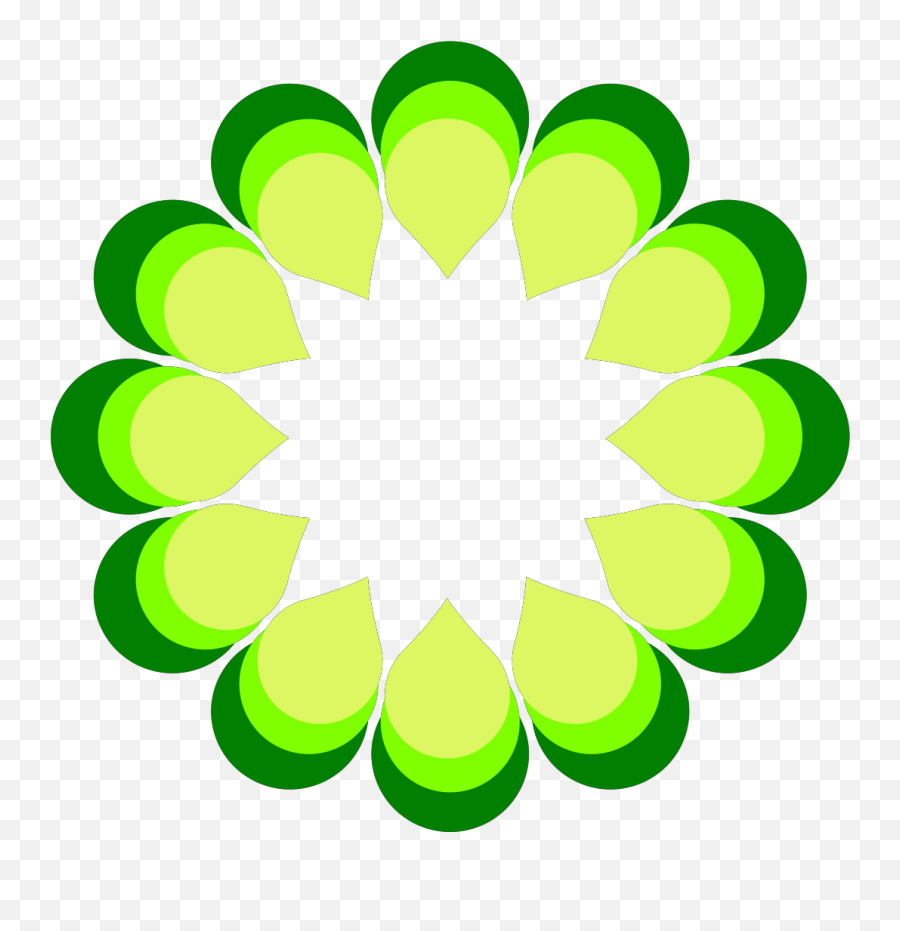 Geometric Flower Green Svg Vector Geometric Flower Green - Happy Healthy Grateful Emoji,Geometric Clipart