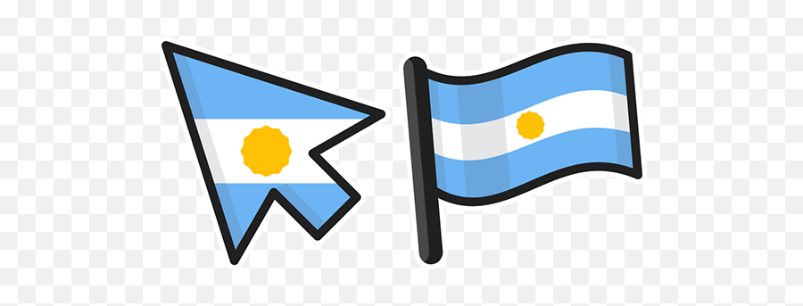 Argentina Flag Cursor - Flag Emoji,Argentina Flag Png