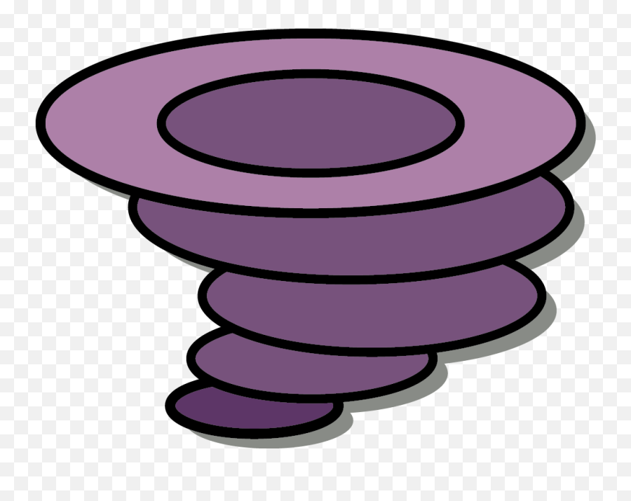 Tornado Clipart Easy - Tornadoes Cartoon Purple Emoji,Tornado Clipart