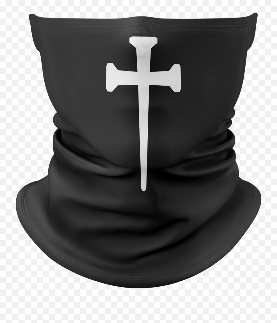 Nail Cross Logo Gaiter Face Mask - Solid Emoji,Cross Logo