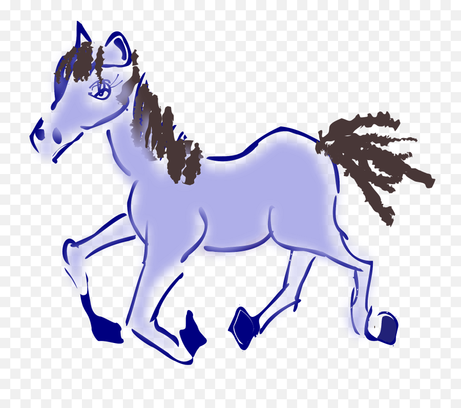 Running Horse Clipart - Download Running White Horse Png Emoji,Running Horse Clipart
