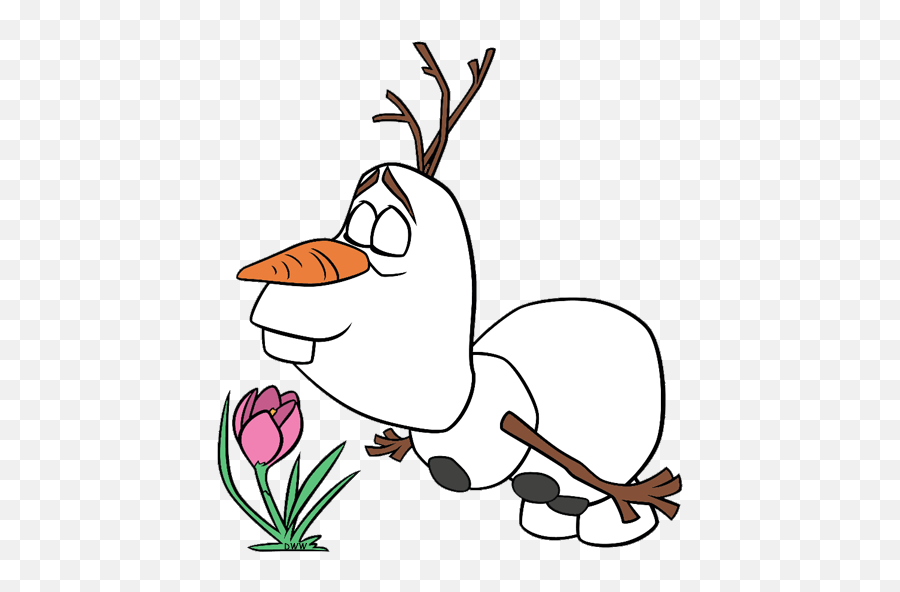 Olaf Clip Art From Frozen - Olaf Emoji,Smell Clipart