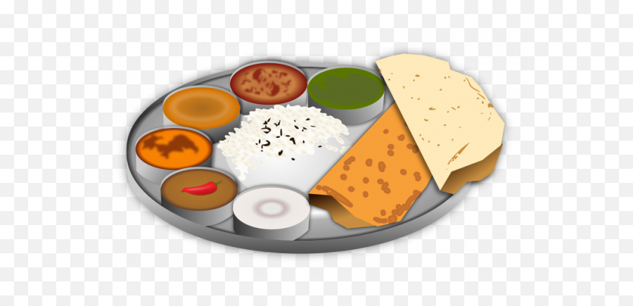 Plate Clipart Transparent Images - Indian Food Thali Clipart Emoji,Plate Clipart