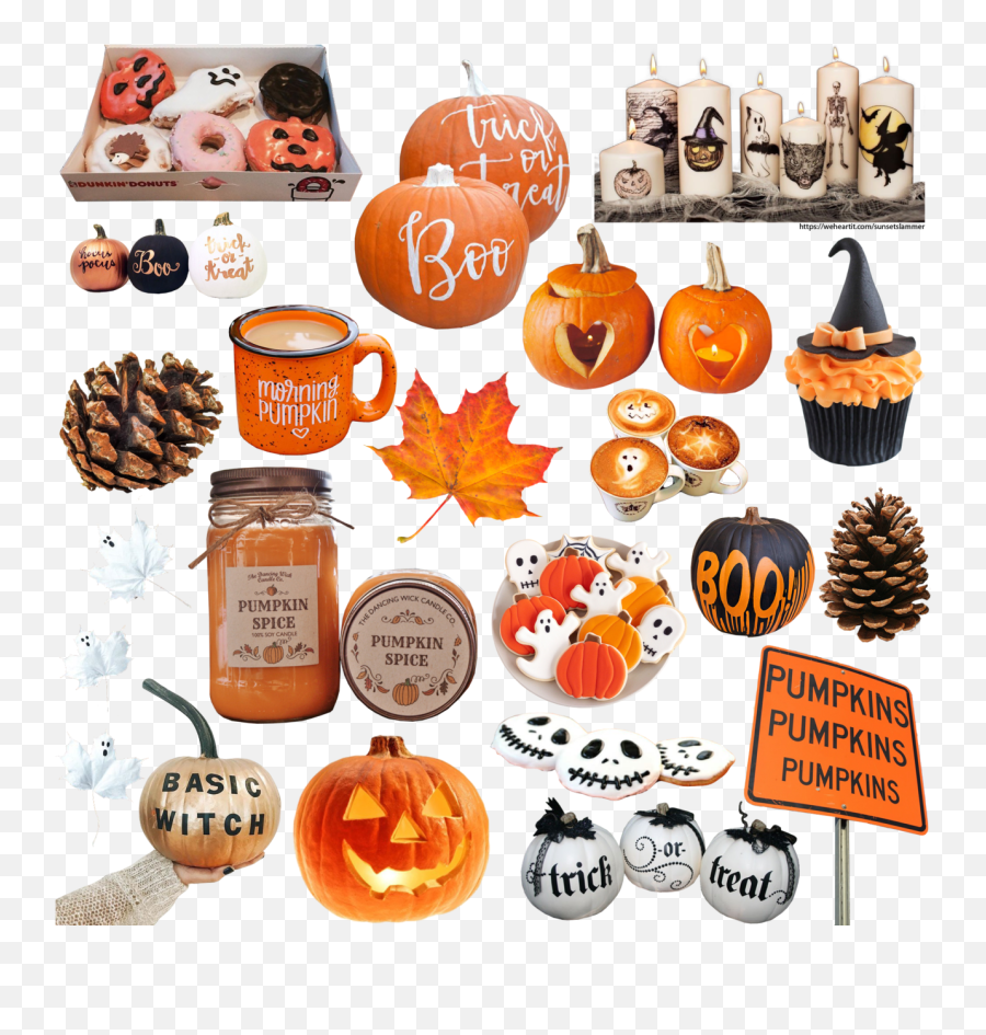 Fall Halloween Editing Needs On We Heart It Emoji,Pumpkin Spice Clipart