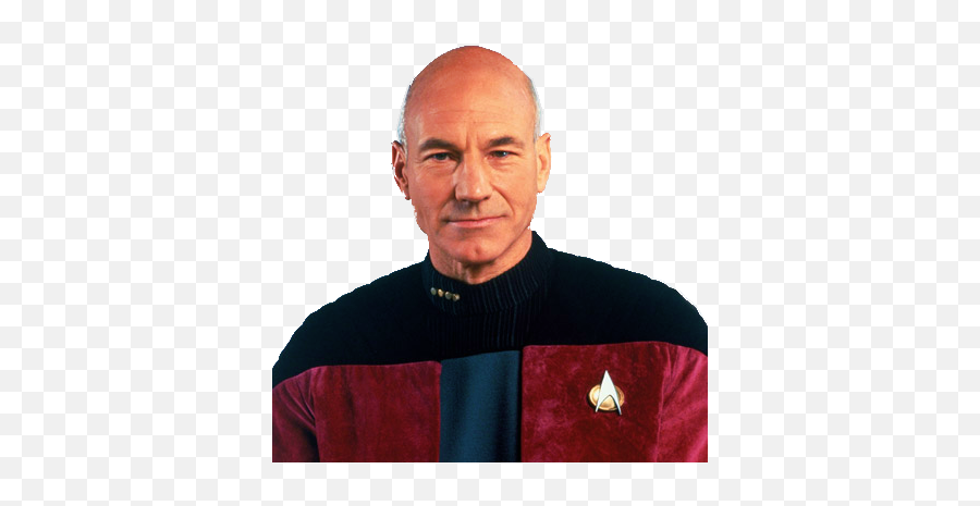 Download Jean - Luc Picard Captain Star Trek Next Generation Emoji,Star Trek Next Generation Logo