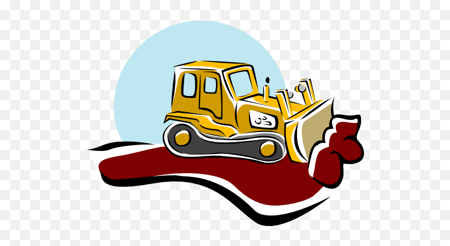 Free Bulldozer Clip Art - Clip Art Emoji,Bulldozer Clipart