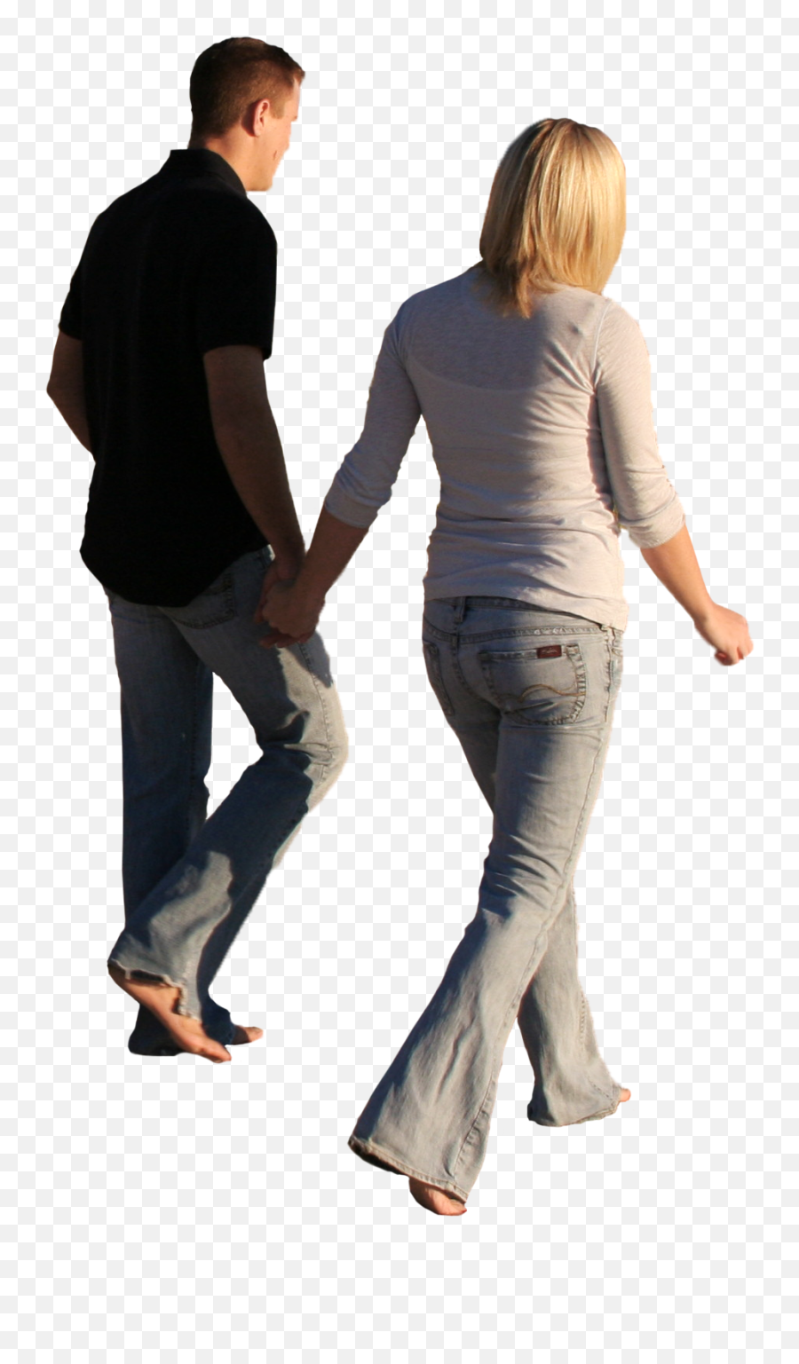 Couple People Cutouts - Walking Png Transparent People Png Emoji,People Walking Png