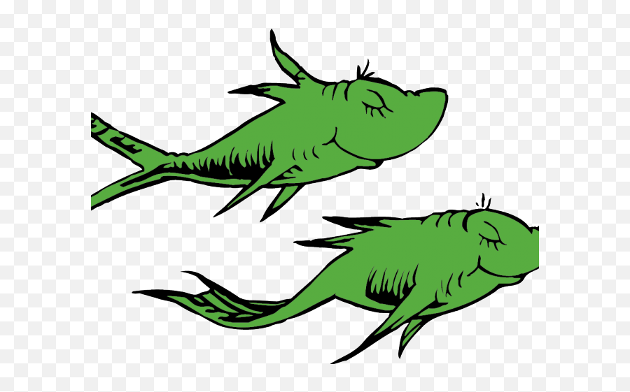Download Fish Clipart Dr Seuss - Dr Seuss Two Fish Clip Art Emoji,Catfish Clipart