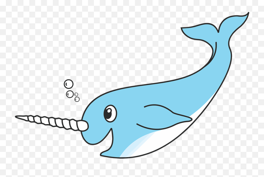 Picture - Narwhal Cartoon Transparent Emoji,Narwhal Clipart