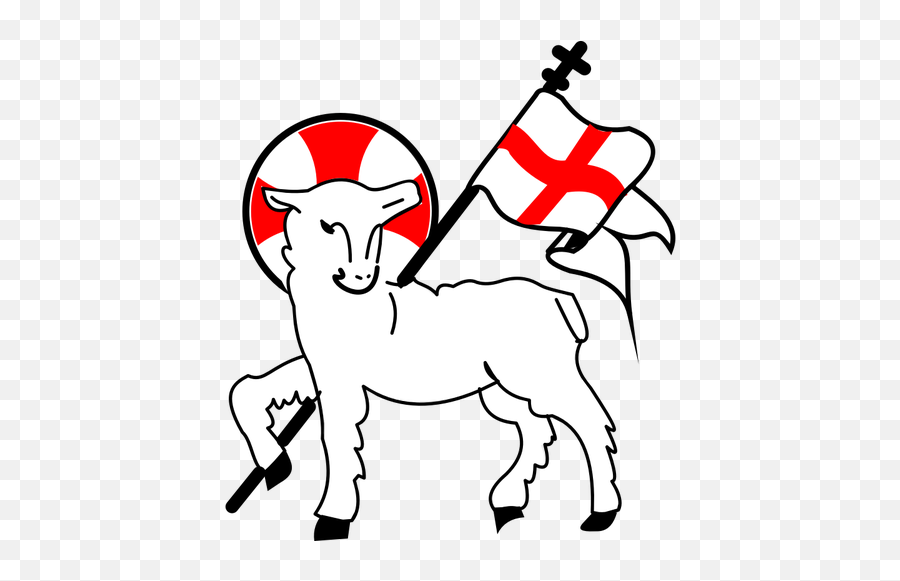 Download Cross Clipart Lamb - Lamb Of God Png Emoji,Lamb Of God Logo