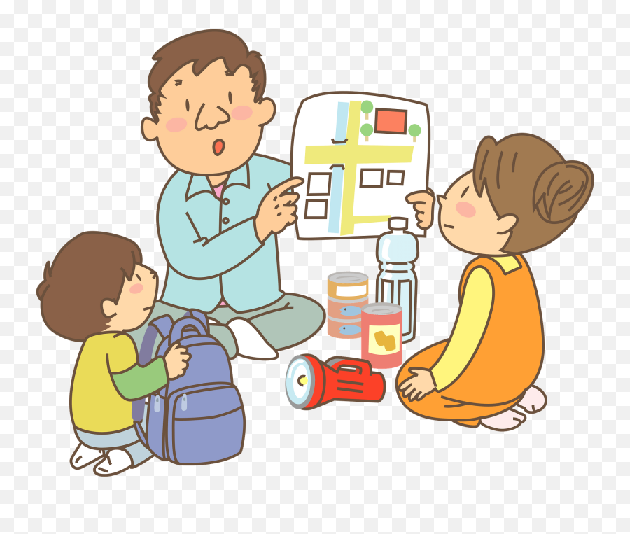 Planning For Emergencies Clipart - Earthquake Preparedness Clipart Emoji,Planning Clipart