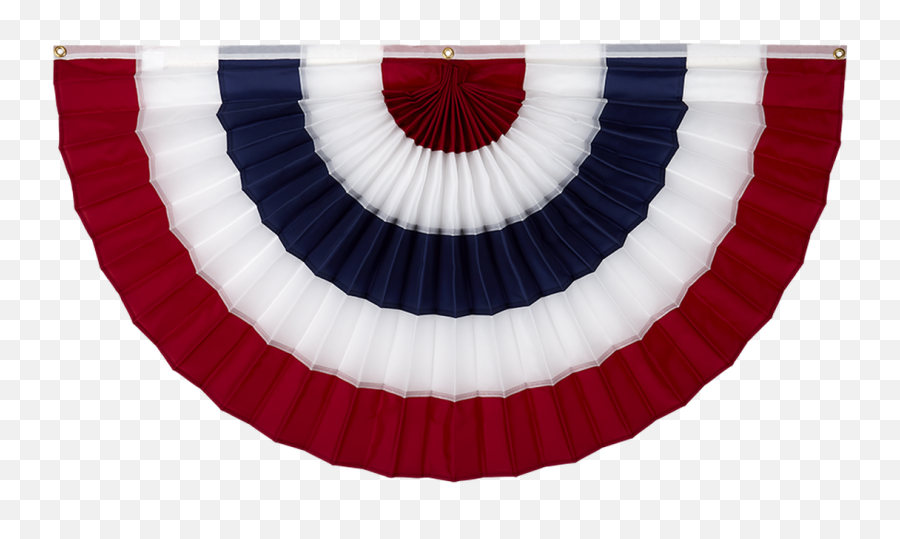 Pleated Fans - American Patriotic Pleated Fans Redwhite Hang The Red White And Blue Bunting Emoji,Red Flag Png