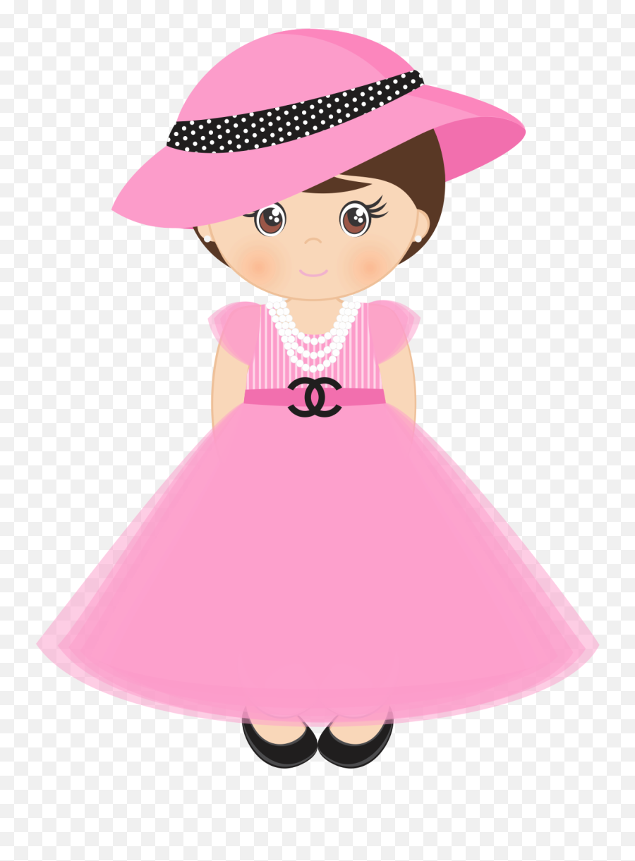 Doll Clipart Girly Girl - Cartoons Dolls For Class Doll With Hat Clipart Emoji,Dolls Clipart