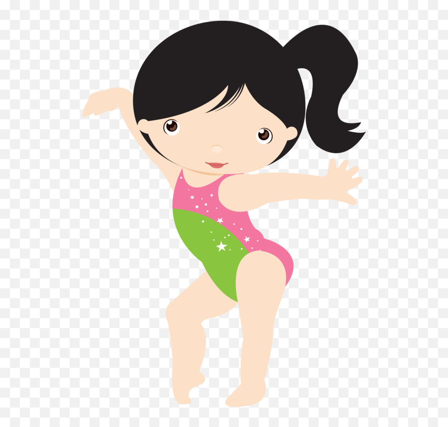 Clipart Child Gymnastics - Desenho Das Ginástica Rítmica Emoji,Gymnastics Clipart