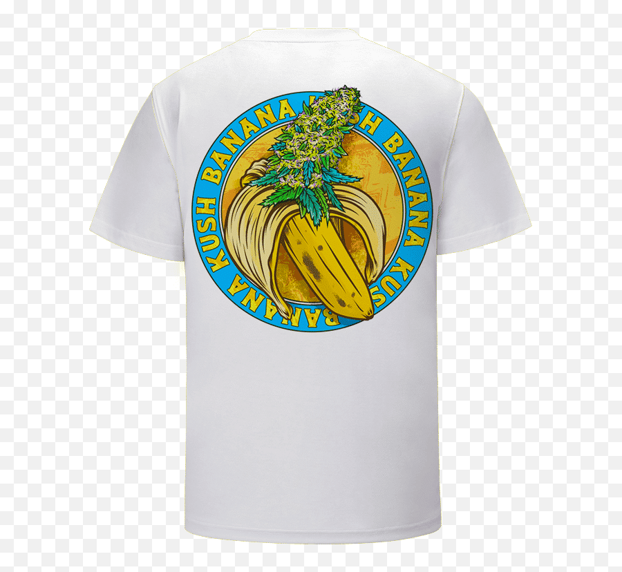 Banana Kush Marijuana Strain Awesome - Short Sleeve Emoji,Awesome Logo