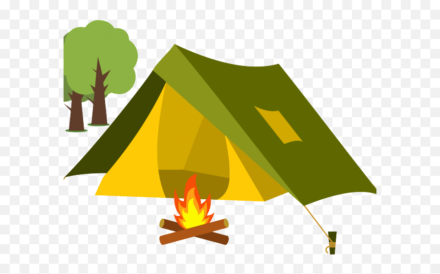 Camp Fire Clipart Camping Trip - Tent Camping Clip Art Emoji,Campfires Clipart