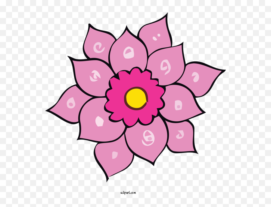 Holidays Pink Petal Flower For Holi - Holi Clipart Holidays Emoji,Pink Flower Transparent Background