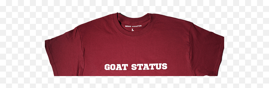 Goat Status Letter Logo T - Shirt Burgundy Emoji,2 Letter Logo